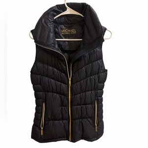 Michael Kors Black Quilted Women's Vest (S)